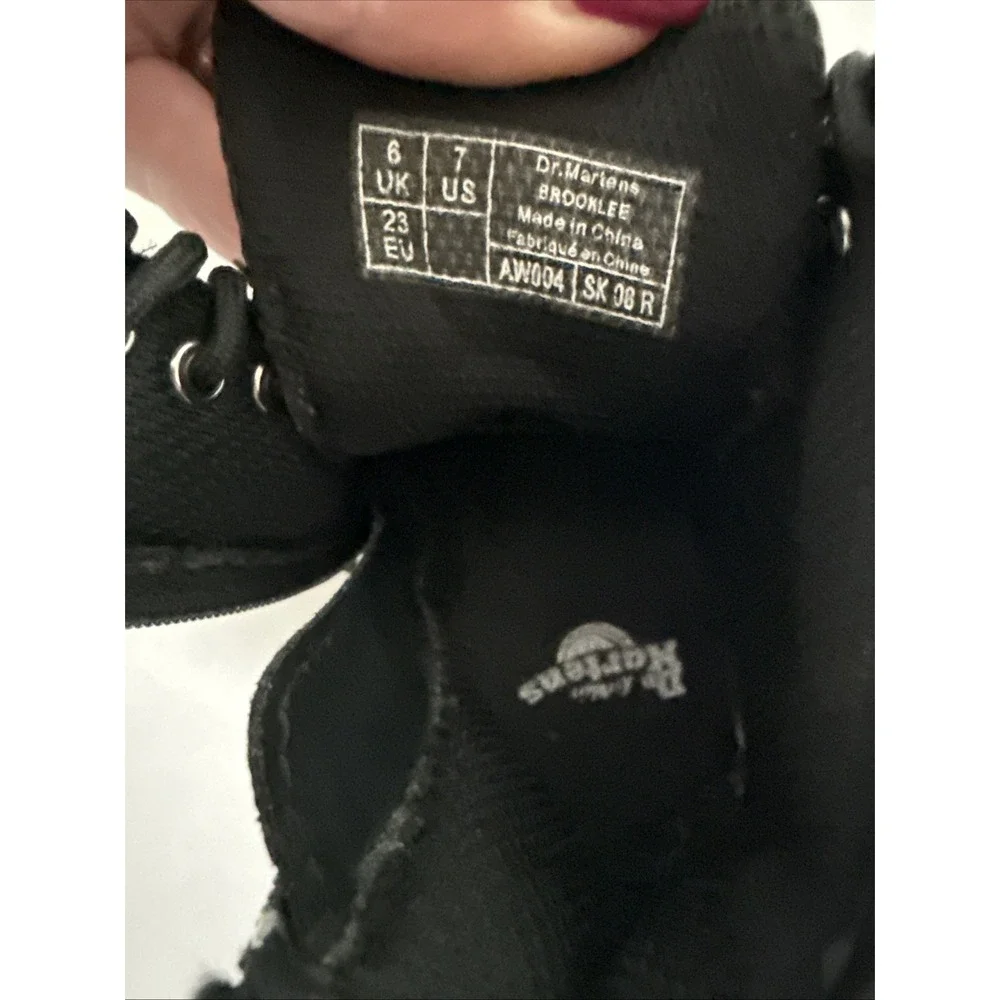 Dr. Martens Brooklee Toddler Leather Boots Dark Brown‎ Size Zip Size 7 NEW